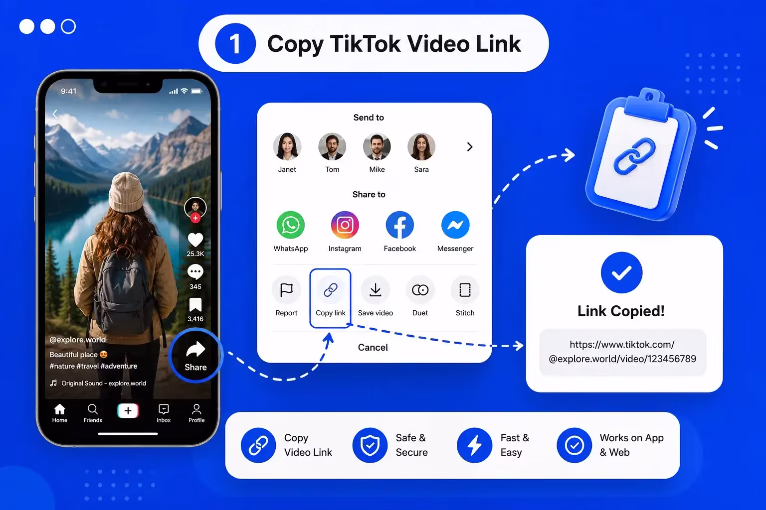 How to download TikTok videos using an online TikTok Downloader