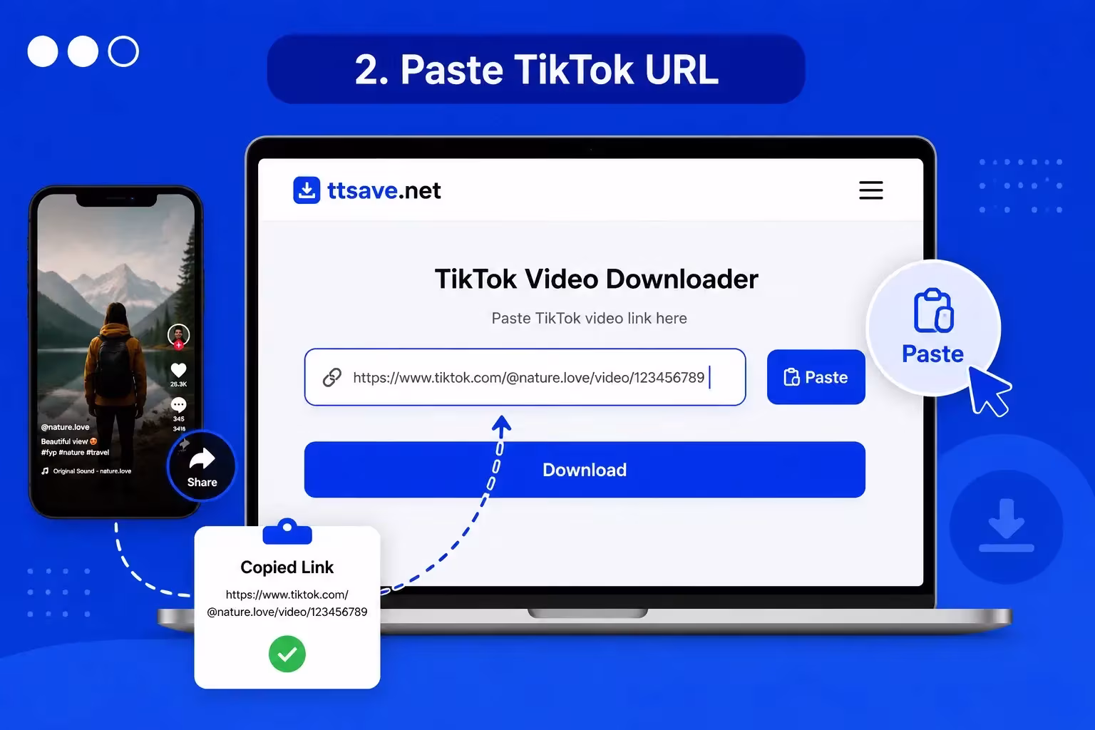 How to download TikTok videos using an online TikTok Downloader