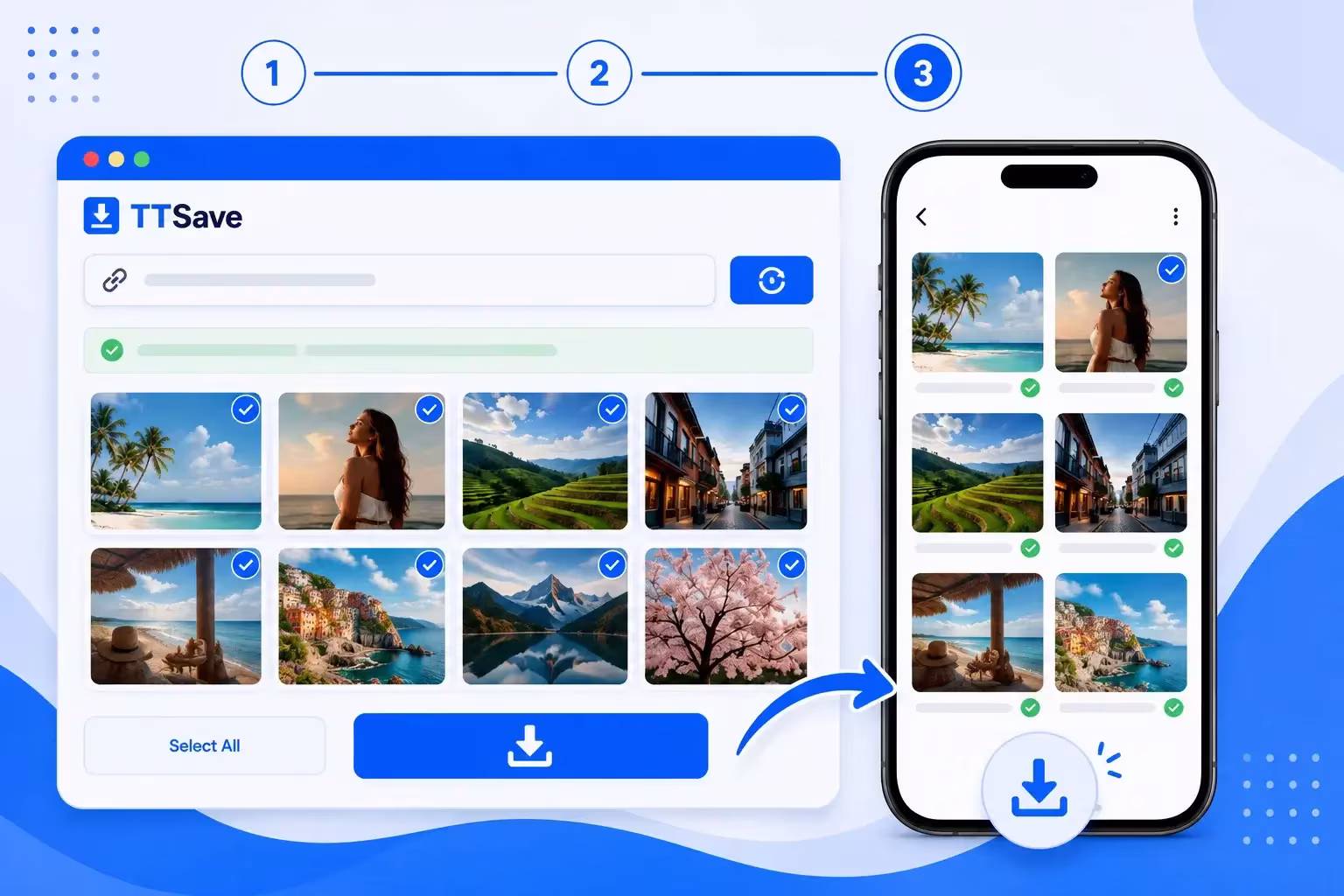 Download photos from a TikTok slideshow